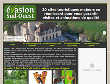 Tablet Screenshot of evasion-sud-ouest.com
